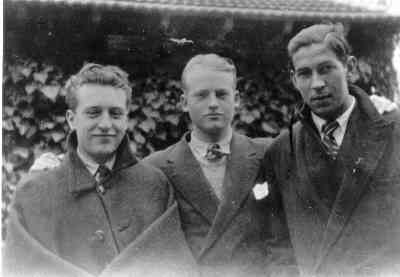 Celaya, Ohlsson y Anselmo Carretero en la Residencia de Estudiantes