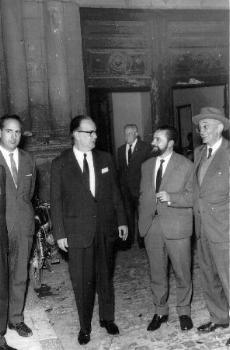 Antonio Ruiz Ruiz con Camilo Jos Cela y Jos Tudela