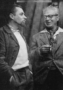 Antonio Ruiz Ruiz con el dadasta Tristan Tzara